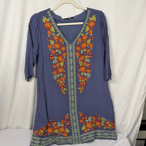 Andree by Unit Dresses & Skirts - Andree by Unit Embroidered Floral Tunic Dress Size S